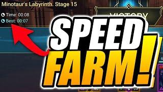 FARM FULL MASTERIES IN 20 MINUTES! MINOTAUR SPEED FARM TEAM | RAID SHADOW LEGENDS