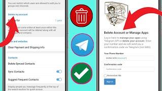 How To Delete Telegram Account 2024 Permanently (Updated) || Delete My Telegram Account