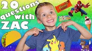 20 Facts About Me!  20 Things You Didn't Know About Zac from Family Fun Pack!