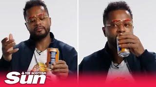 Manchester United legend Patrice Evra’s stunned reaction to tasting ‘English’ Irn-Bru for first time