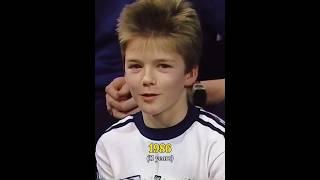 David Beckham Evolution 1986-2024