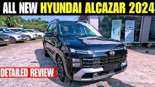 All New Hyundai Alcazar 2024 Details Review Interior Features & Price? || Alcazar New Model 2024