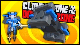 AMAZING WAR HAMMER CRUSHES ROBOTS! - (Clone Drone in the Danger Zone Gameplay) - Funny Moments