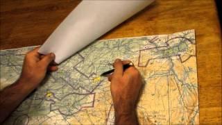 Flight Planning - Plotting courses across the edge of a sectional chart