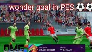 wonderful goal in pes
