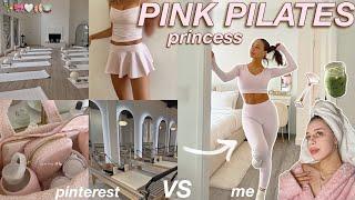 LIVING LIKE A "PINK PILATES PRINCESS" FOR THE DAY aesthetic self care, pilates classes, & wellness