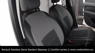 Renault Sandero Dacia Sandero Stepway seat covers MW Brothers Leather interior Comfort