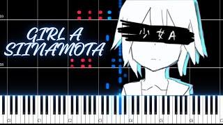 Girl A | Siinamota PIANO TUTORIAL (Sheet in the description)#siinamota #vocaloid