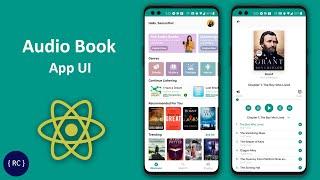 Audio Book App UI in React Native