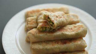 If you have flour and zucchini, make this filled pancake. Everyone love it! No oven, No yeast! #food