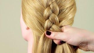 Французская коса "Обратная". Basic french braid "Reverse"