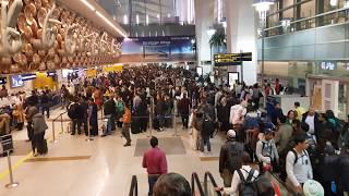 DELHI Airport Immigration Scene at 3am-Mamta Sachdeva