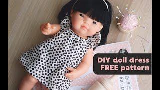 Easy sewing DIY Miniland Doll dress/tunic FREE PATTERN