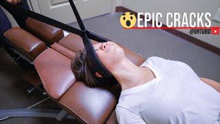 ~ EPIC CRACKS ~ Y Strap & Neck Cracking Chiropractic Adjustments COMPILATION | Dr Alex Tubio