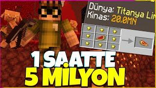 MİNECRAFT SONOYUNCU TİTANYUM - EFSANE PARA KASMA TAKTİĞİ 1 SAATTE 5 MİLYON