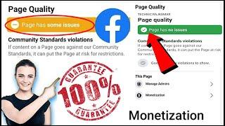 How To Remove Facebook Page Has Some issues | All Facebook Page Quality Violation Removed (2023)