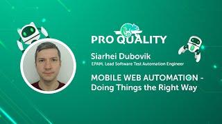 Mobile Web Automation - Doing Things the Right Way