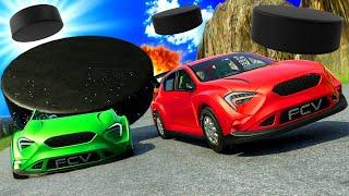 DESTRUCTIVE Puck Avalanche But It's also Pinball Mode in BeamNG Drive Mods!