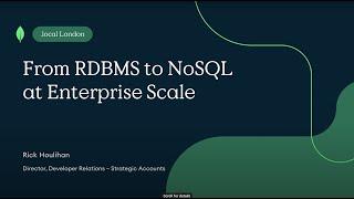 From RDBMS to NoSQL at Enterprise Scale