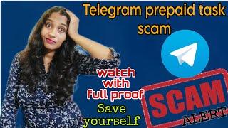 Telegram Scam alert | Prepaid task scam | Beware of telegram scammers | Miss Mom