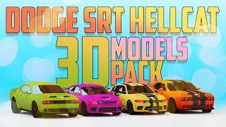 Dodge SRT Hellcat 3D Models - PUBG Mobile 3D Models Pack - Free To Download