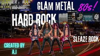 The Best HARD ROCK - GLAM METAL - SLEAZE ROCK of the 80s created by A . I . Vol 1