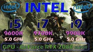 Intel i5 9600K vs i7 9700K vs i9 9900K | 5.0 GHz |