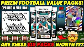 *ARE THESE $15 PACKS WORTH IT!? 2024 PRIZM FOOTBALL VALUE PACK REVIEW!