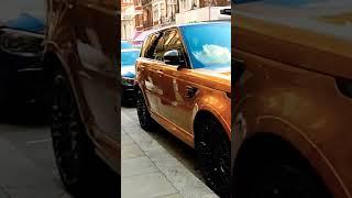 Orange Range Rover SVR near Marble Arch Station London #london