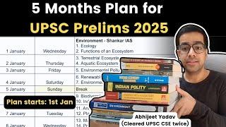 5 months plan for UPSC Prelims 2025 with Daily Targets