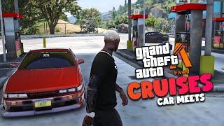 We had a Car Meet & Cruise to SAN FIERRO in the BEST Car Server in GTA FiveM!