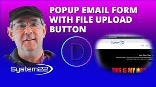 Divi Theme Popup Email Form With File Upload Button 