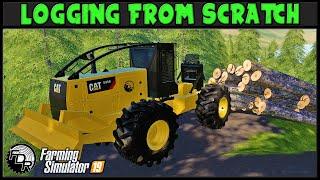 The Famous Skid! - Logging From Scratch 148 - Farming Simulator 2019 - FDR Logging