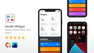 Health Widget - Full iOS 14 Source Code | App Template | Xcode 12 & SwiftUI - AdMob Ads, Dark Mode