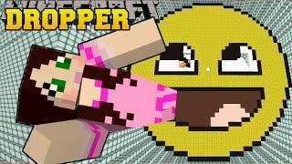 Minecraft: DROPPING ONTO A MASSIVE FACE! - Universal Dropper - Custom Map