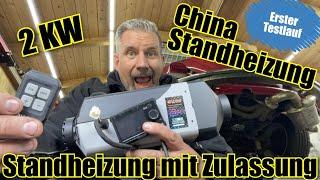 LF Bros 2 kW China Standheizung mit Zulassung erste Testlauf