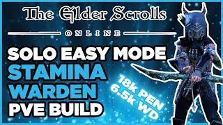 ️ ESO | AOE MONSTER! Solo/Dungeon EASY PVE Stamina Warden Build