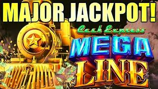 MAJOR JACKPOT! HUGE WINS!  CASH EXPRESS MEGA LINE Slot Machine (ARISTOCRAT GAMING)
