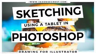 Sketching using a Wacom Tablet in Photoshop