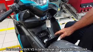 Kedai Call NVX dah boleh ambil Yamaha NVX 155 V2 STD Cyan Johor Bahru Singdeca AEROX