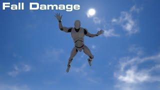 How To Make Fall Damage Unreal Engine 4