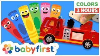 Toddler Learning Video | COLOR CREW | Songs, Magic, Toys & More | 3 Hours Compilation | BabyFirst TV