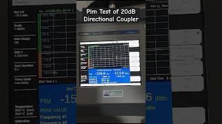 PIM Test of 20dB Directional Coupler 5G - 698-4000 MHz - #coupler #telecom #5g #pimtest #result