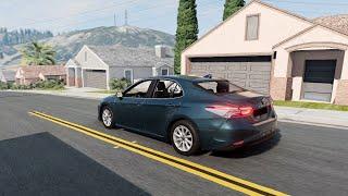 BeamNG.drive - Toyota Camry 2.0 (XV70) 2021 - Car Show Test Drive Crash .