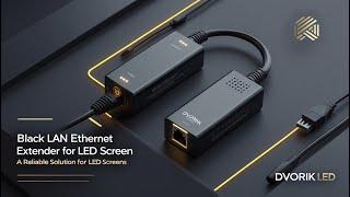 Подовжувач LAN Ethernet чорний для LED екранів – Надійне рішення від Dvorik Led