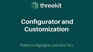 Threekit 3D Product Configuration and Product Customization