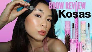 Kosas Brow Products Review & Wear Test (Stubborn Eyebrows Approved?)