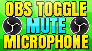How to Toggle Mute your Microphone in OBS Studio