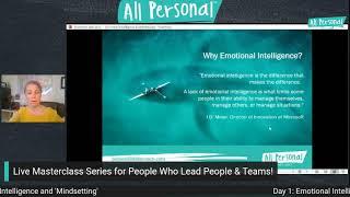 FREE Masterclass for People Leaders - Day 1: Emotional Intelligence and Mindsetting