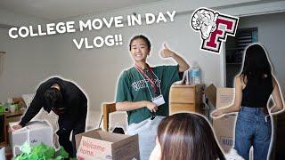 COLLEGE MOVE IN DAY VLOG AT FORDHAM UNIVERSITY | dear adulting